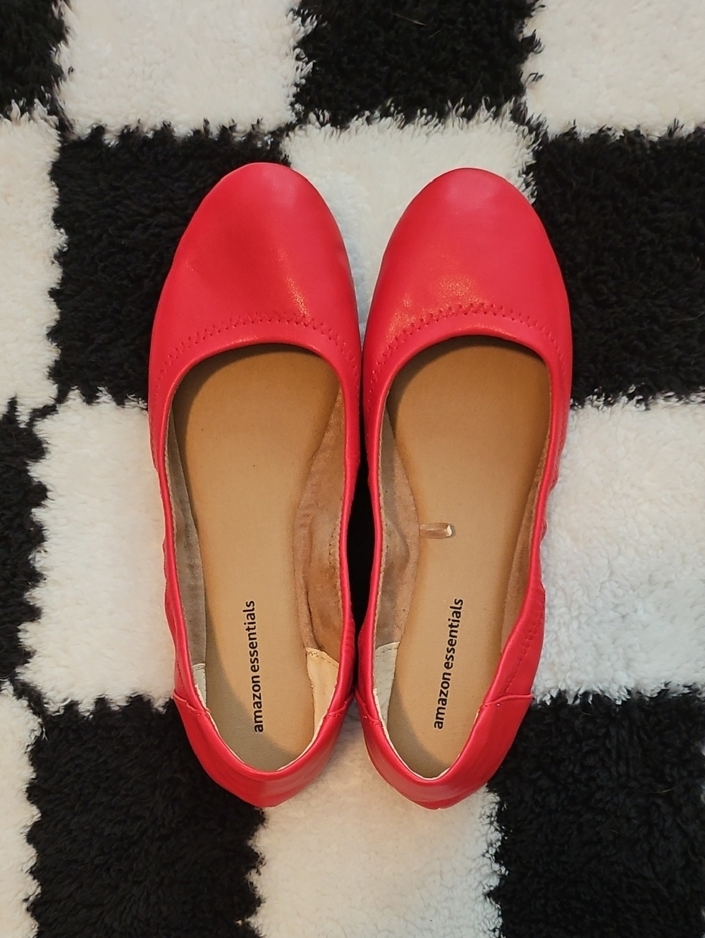 Amazon Essentials Red Ballet Flats